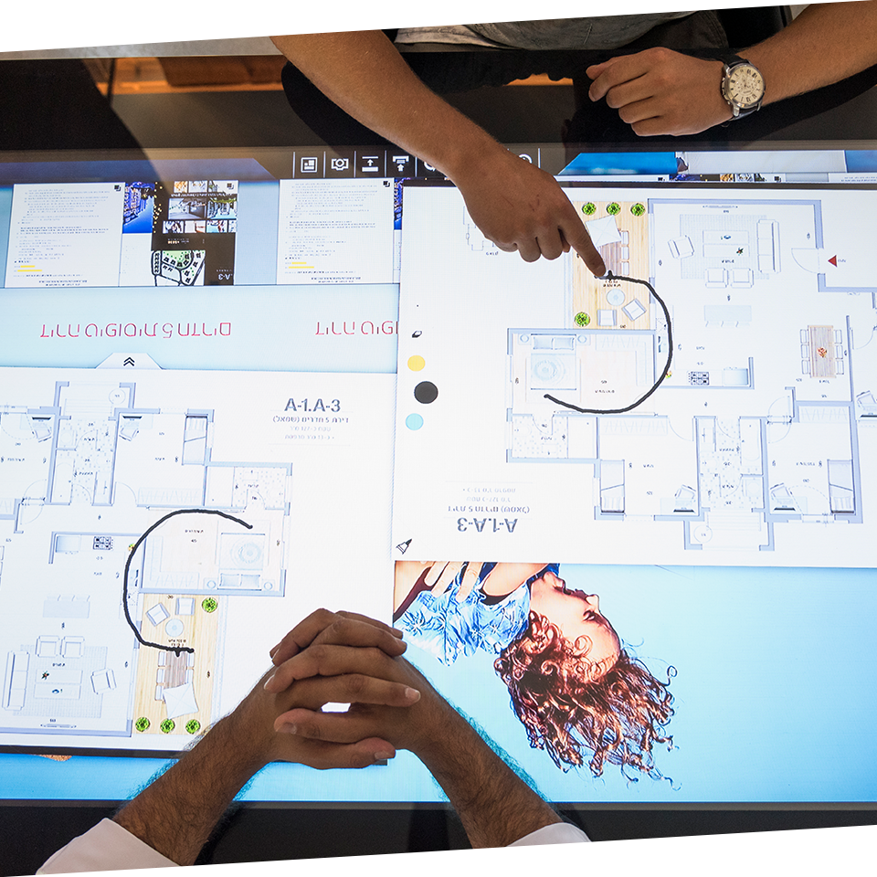 MTtech Smart Table interactive touchscreen technology